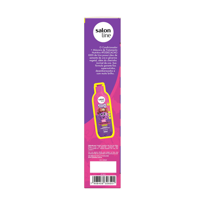 Salon Line #todecacho Kids Grape Shampoo & Conditioner Kit – detail – Buy now at MKPBR.COM – Worldwide Shipping