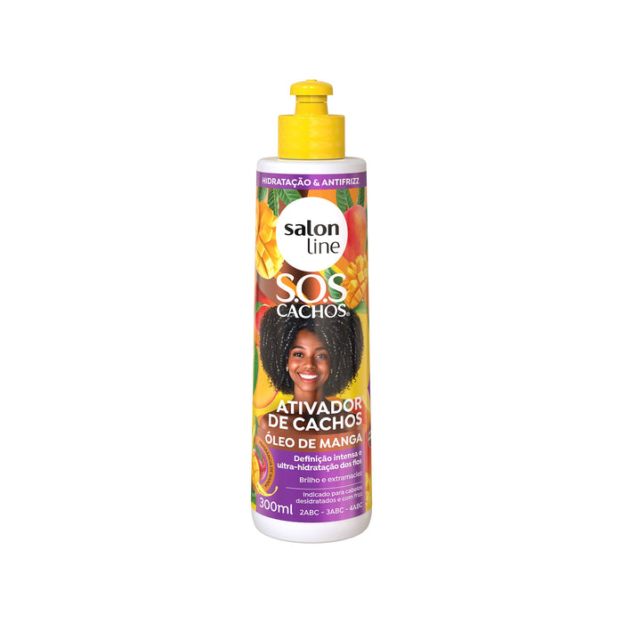 Salon Line S.O.S Cachos Mango Oil Curl Activator – front view – Buy now at MKPBR.COM – Worldwide Shipping