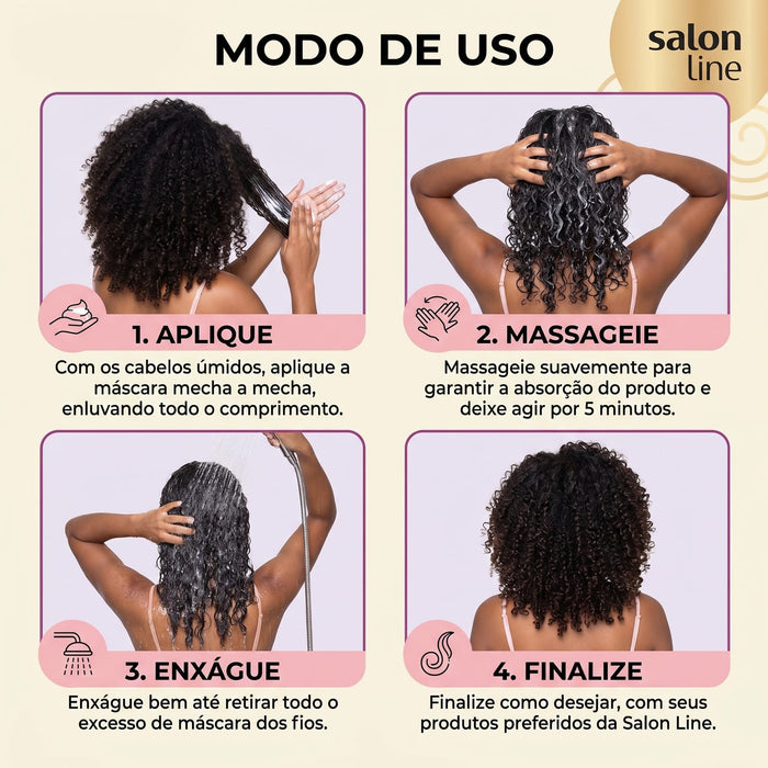 Salon Line S.O.S Cachos Super Óleos Extra-Nourishing Butter Mask – detail – Buy now at MKPBR.COM – Worldwide Shipping