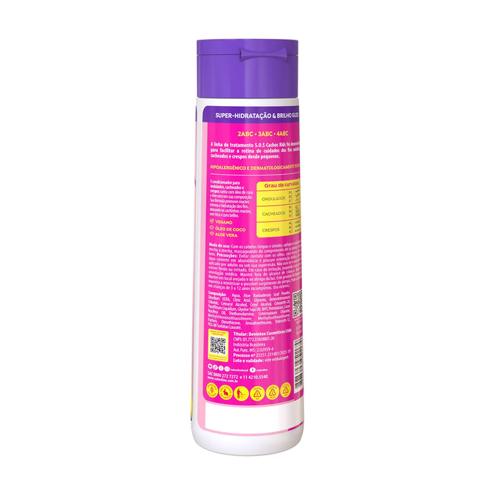 Salon Line S.O.S Cachos Kids Hydration Conditioner – back label – Buy now at MKPBR.COM – Worldwide Shipping