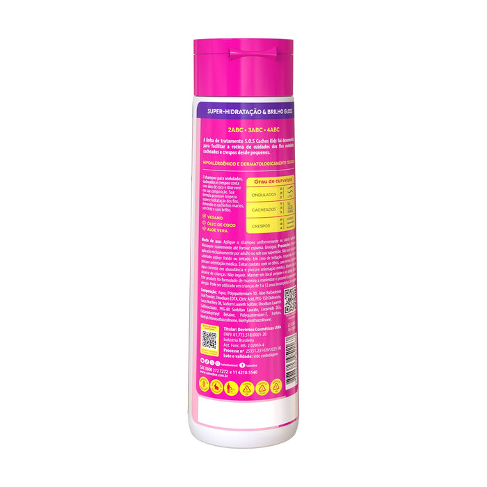 Salon Line S.O.S Cachos Kids Hydration Shampoo – detail – Buy now at MKPBR.COM – Worldwide Shipping