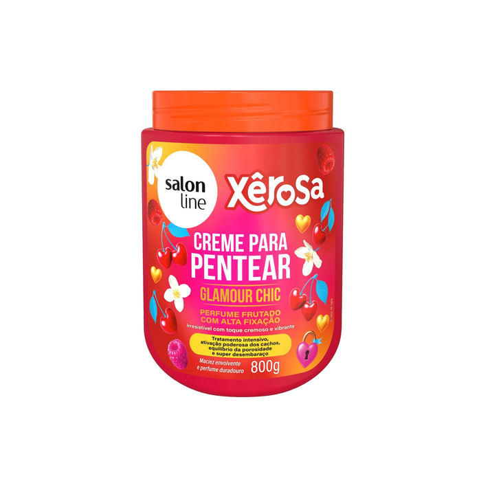 Salon Line Xêrosa Glamour Chic Curl Defining Leave-In Cream – front view – Buy now at MKPBR.COM – Worldwide Shipping