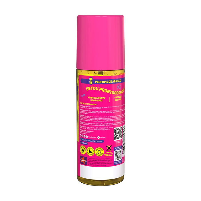 Salon Line S.O.S Cachos SpongeBob Hair & Body Splash – back label – Buy now at MKPBR.COM – Worldwide Shipping