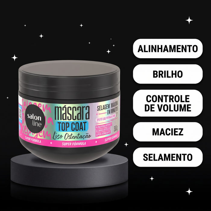 Salon Line Meu Liso Ostentação Top Coat Hair Mask – detail – Buy now at MKPBR.COM – Worldwide Shipping
