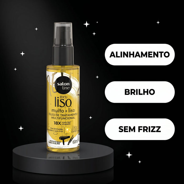 Salon Line Meu Liso Muito + Liso Multifunctional Treatment Oil – detail – Buy now at MKPBR.COM – Worldwide Shipping