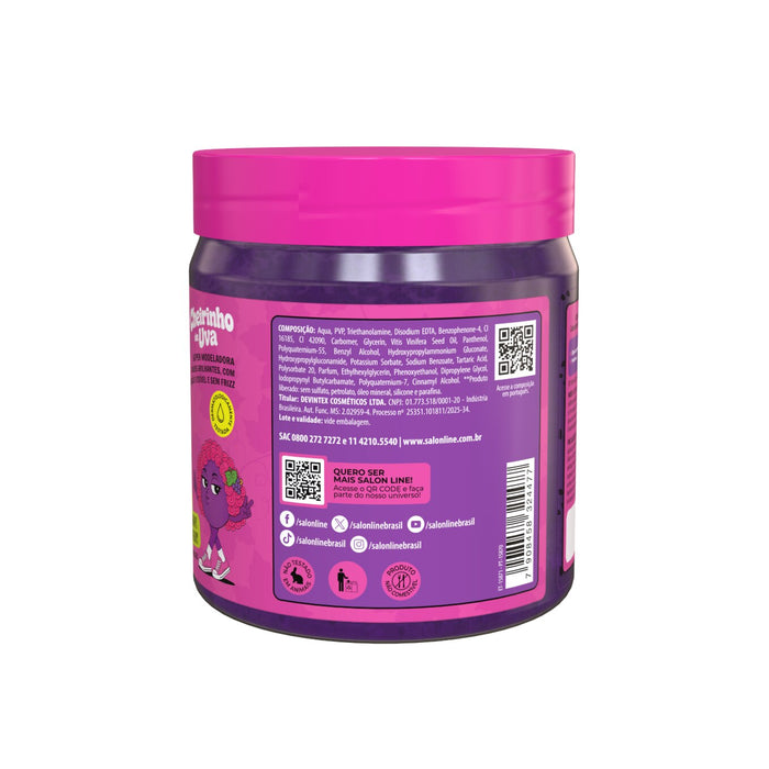 Salon Line #todecacho Kids Grape Styling Jelly – detail – Buy now at MKPBR.COM – Worldwide Shipping