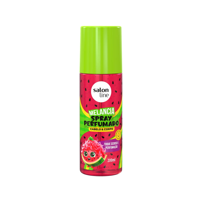 Salon Line Kids Watermelon Perfumed Hair & Body Mist – front view – Buy now at MKPBR.COM – Worldwide Shipping