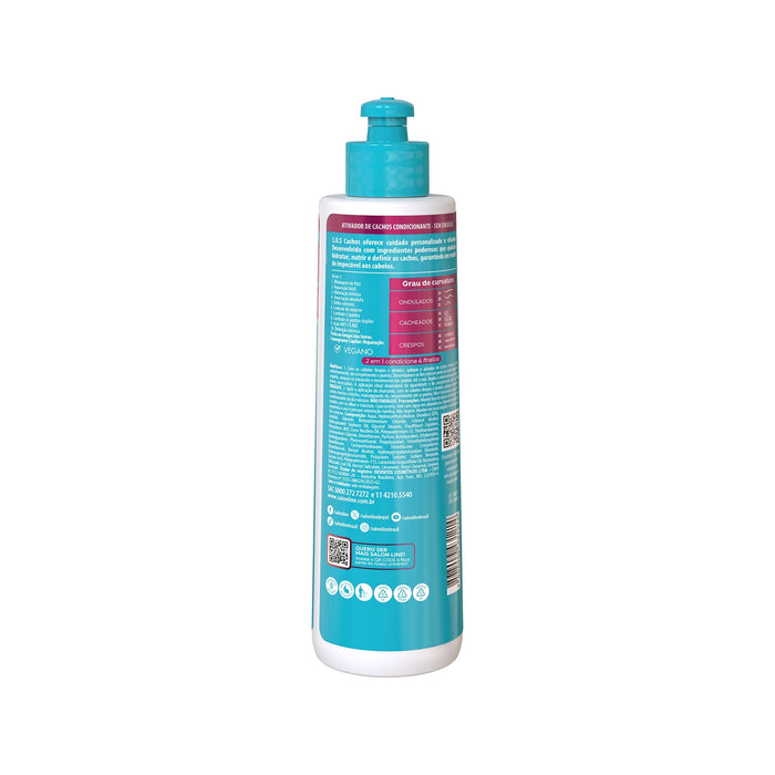 Salon Line S.O.S Cachos 10-in-1 Curl Activator – back label – Buy now at MKPBR.COM – Worldwide Shipping