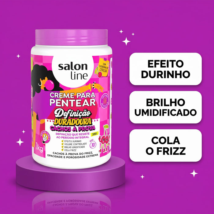 Salon Line Cachos à Prova Long-Lasting Definition Leave-In Styling Cream – detail – Buy now at MKPBR.COM – Worldwide Shipping