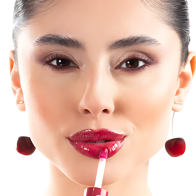 Vizzela Cherry Gloss Keychain Lip Gloss – Brazilian Beauty Essential for Everyday Glow – 0.24 oz (7g) – Buy now at MKPBR.COM – Worldwide Shipping