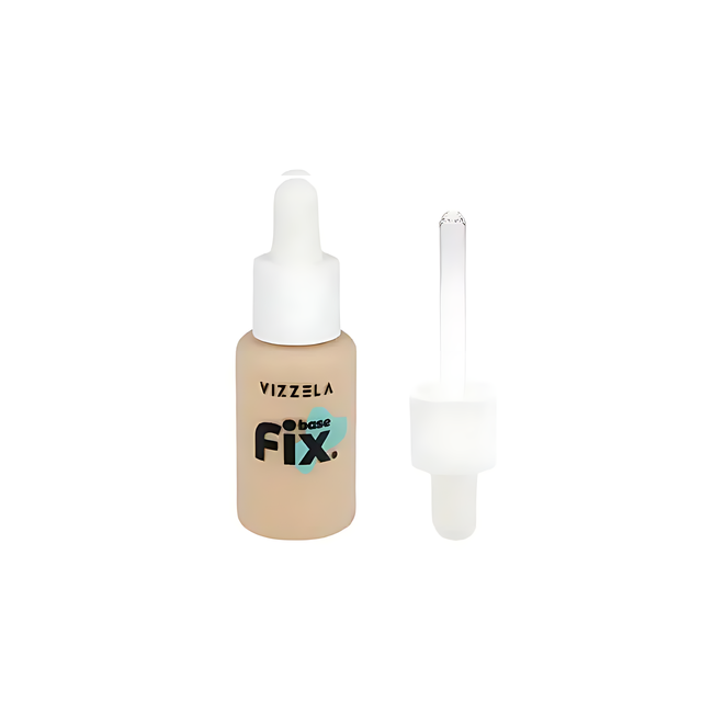 Vizzela FIX Liquid Foundation – Shade 01 – 1.01 fl oz (30ml) – Buy now at MKPBR.COM – Worldwide Shipping