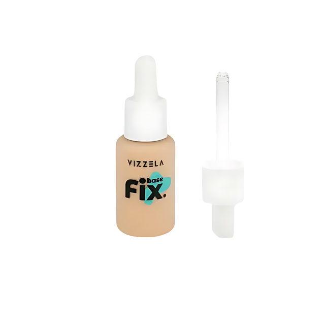 Vizzela FIX Liquid Foundation – Shade 02 – 1.01 fl oz (30ml) – Buy now at MKPBR.COM – Worldwide Shipping