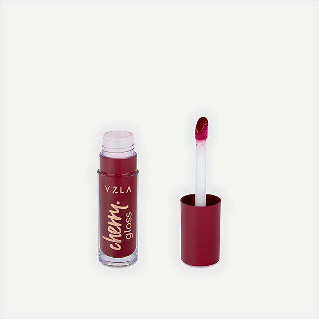 Vizzela Cherry Gloss Keychain Lip Gloss – Creamy Non-Drip Texture with Cherry Scent – 0.24 oz (7g) – Buy now at MKPBR.COM – Worldwide Shipping