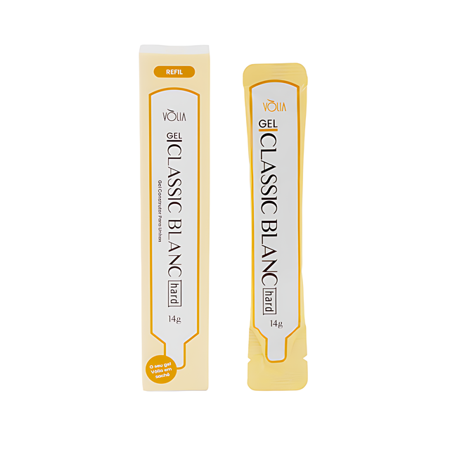 Vòlia Classic Blanc Hard Builder Gel 14g maximum strength white for free edge construction – Buy now at MKPBR.COM – Worldwide Shipping