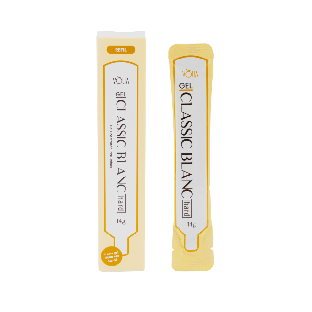 Vòlia Classic Blanc Hard Builder Gel 14g maximum strength white for free edge construction – Buy now at MKPBR.COM – Worldwide Shipping
