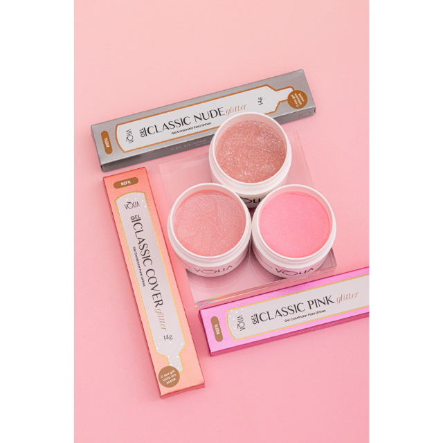 Vòlia Classic Builder Gel refill sachets in eco-friendly packaging for sustainable salon use – Buy now at MKPBR.COM – Worldwide Shipping