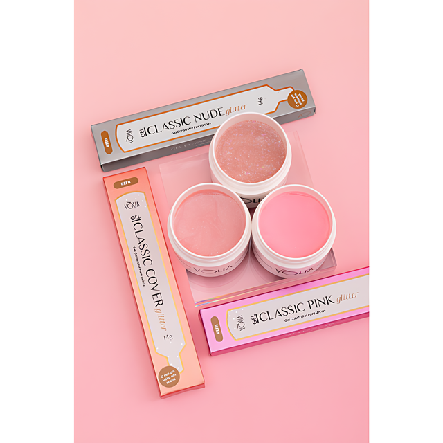 Vòlia Classic Builder Gel refill sachets in eco-friendly packaging for sustainable salon use – Buy now at MKPBR.COM – Worldwide Shipping