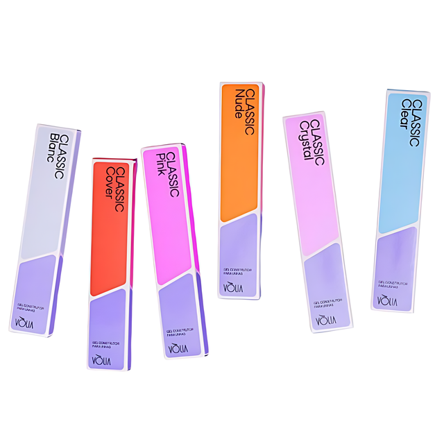 Vòlia Classic Builder Gels Collection featuring 12 professional variants in 14g refill sachets – Buy now at MKPBR.COM – Worldwide Shipping