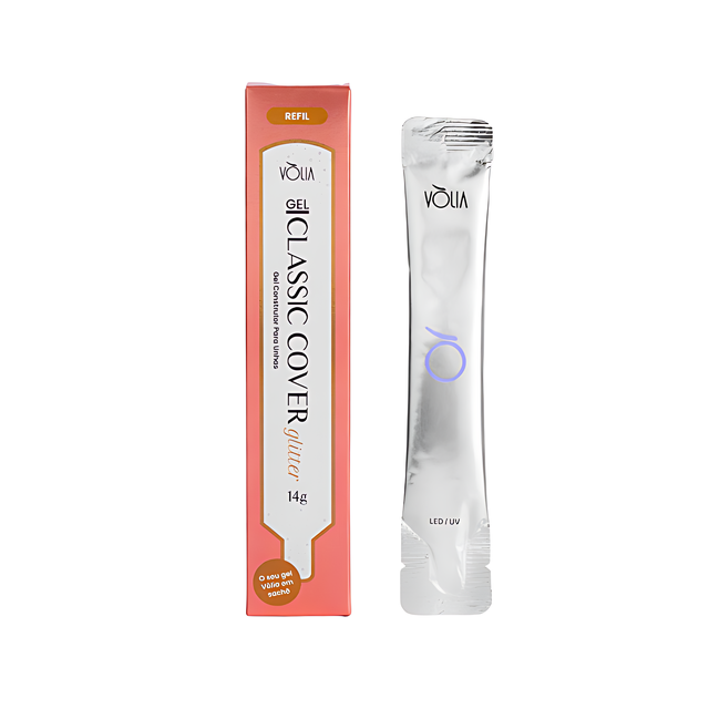 Vòlia Classic Cover Glitter Builder Gel 14g opaque pink with integrated glitter brilliance – Buy now at MKPBR.COM – Worldwide Shipping