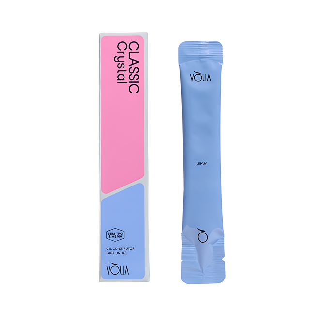 Vòlia Classic Crystal Builder Gel 14g crystalline pink translucent shade for luminous nail enhancements – Buy now at MKPBR.COM – Worldwide Shipping