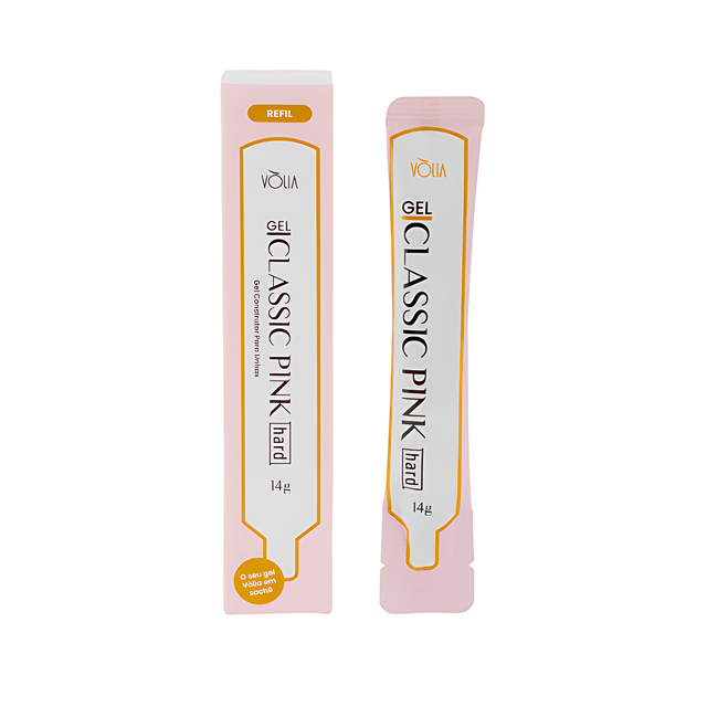 Vòlia Classic Pink Hard Builder Gel 14g high resistance pink for stress point construction – Buy now at MKPBR.COM – Worldwide Shipping