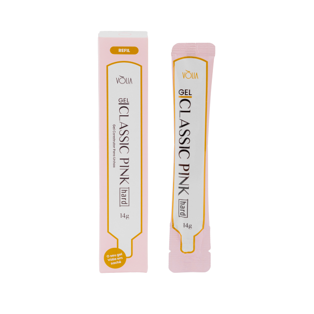 Vòlia Classic Pink Hard Builder Gel 14g high resistance pink for stress point construction – Buy now at MKPBR.COM – Worldwide Shipping