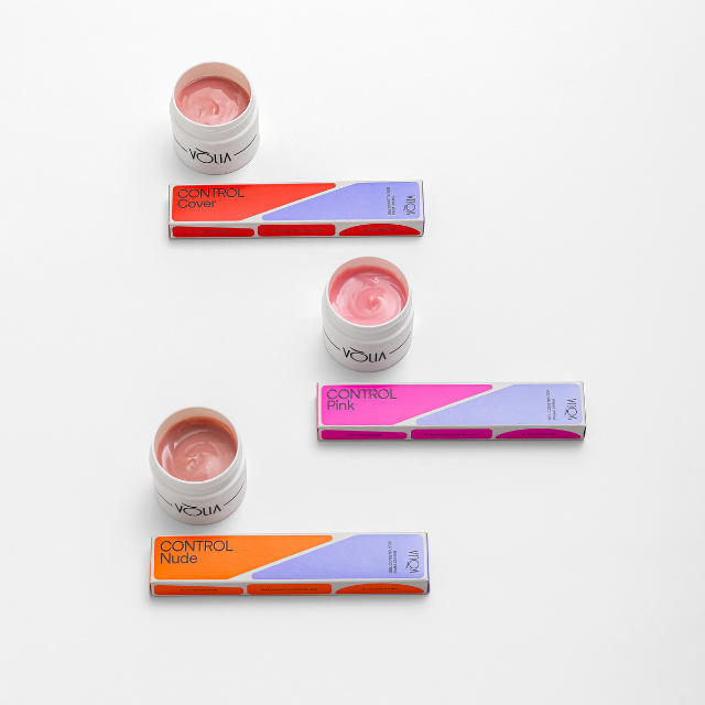  Vòlia Control builder gel variants in Cover, Pink, Nude, and White for structural precision – Buy now at MKPBR.COM – Worldwide Shipping