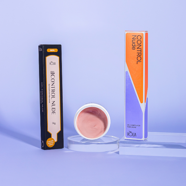 Vòlia Control Nude Builder Gel 14g sachet beige camouflage for precise natural-looking extensions – Buy now at MKPBR.COM – Worldwide Shipping