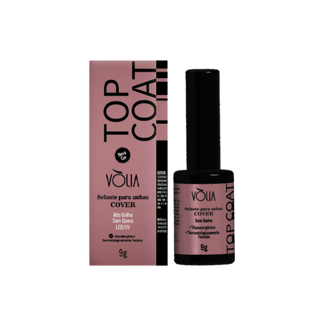 Vòlia Top Coat Cover rosé camouflage finish available in both bottle options – Buy now at MKPBR.COM – Worldwide Shipping