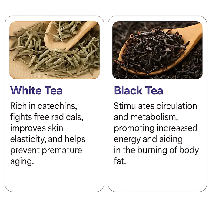White Tea and Black Tea in Vasiven for skin elasticity, antioxidant action, and circulation support – MKPBR.COM