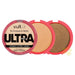 Three Vult Ultrafine Matte Compact Powder compacts; Compacto Matte Ultra Fino, elegantly lined up to showcase a harmonious display of light, medium, and dark shades. The front compact emphasizes features like Vitamin E, oil-free, vegan, and Real Color Technology – Buy now at MKPBR.COM – Worldwide Shipping