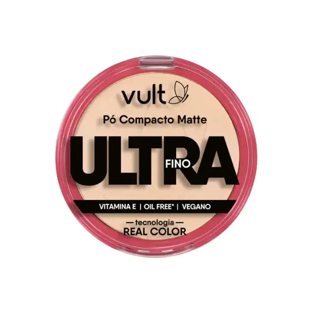 Vult Ultrafine Matte Compact Powder V420, ideal for medium-light skin tones, providing long-lasting matte coverage and precise shade matching with Real Color Technology – Buy now at MKPBR.COM – Worldwide Shipping
