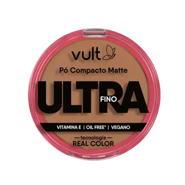 Vult Ultrafine Matte Compact Powder V450, designed for tan complexions, delivering a flawless, ultra-fine matte effect that blends seamlessly with Real Color Technology – Buy now at MKPBR.COM – Worldwide Shipping