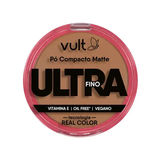 Vult Ultrafine Matte Compact Powder V470, crafted for darker skin tones, offering exceptional coverage and a beautiful matte finish with precise Real Color Technology – Buy now at MKPBR.COM – Worldwide Shipping