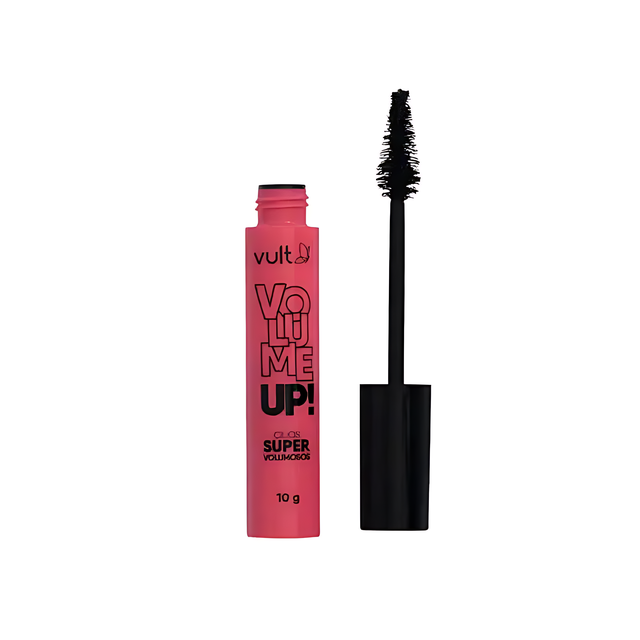 Vult Volume Up! Mascara – Amplified Volume, Clump-Free, Long-Lasting 0.35 oz (10g) – vibrant coral-pink tube showcasing amplified volume – Buy now at MKPBR.COM – Worldwide Shipping