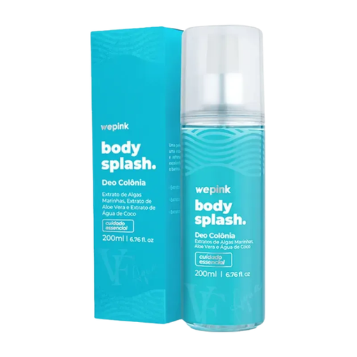 Wepink VF Aqua Body Splash – Capturing the vibrant energy of the Brazilian coast. Buy now at MKPBR.COM – Worldwide Shipping.