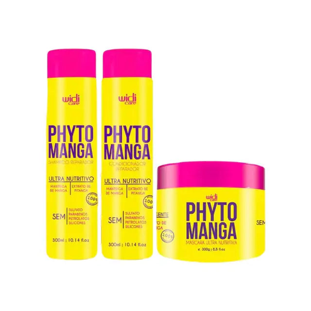 Widi Care Complete Phyto Manga Nourishing & Repair Kit (Shampoo, Conditioner, Mask) – Full hair care system for all hair types – Buy now at MKPBR.COM – Worldwide Shipping