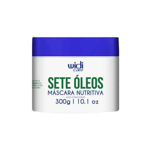 Widi Care Sete Óleos Intensive Nourishing Mask – 10.58 oz (300g)– 7-oil blend for deep nourishment – Buy now at MKPBR.COM – Worldwide Shipping