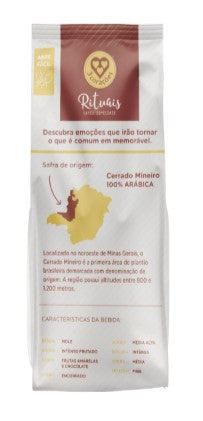 3 Corações Rituais Cerrado Mineiro Roasted and Ground Coffee 250g - Brazilian Coffee MKPBR - Brazilian Brands Worldwide