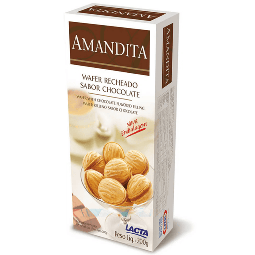 AMANDITA - Lacta - Wafer with Chocolate flavored filling - 200g MKPBR - Brazilian Brands Worldwide