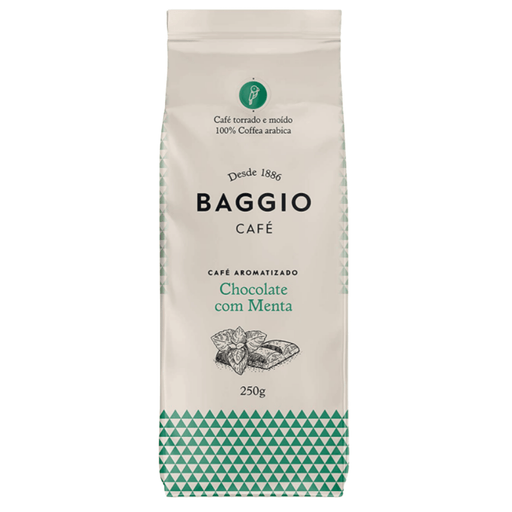 BAGGIO Aromas Roasted and Ground Coffee - Chocolate with Mint (Chocolate com Menta) MKPBR - Brazilian Brands Worldwide