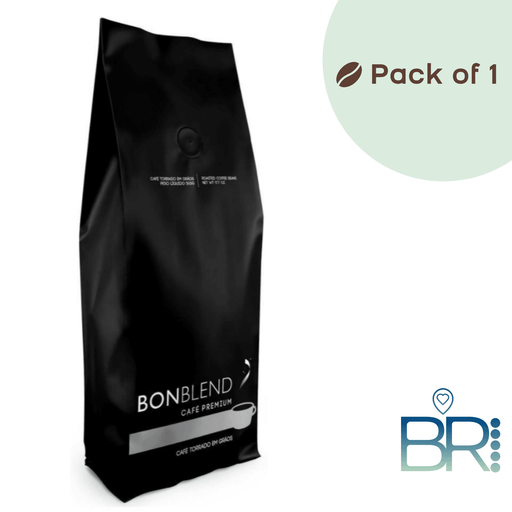 BONBLEND Premium Coffee - Roasted Beans - 500g - Brazilian Coffee MKPBR - Brazilian Brands Worldwide