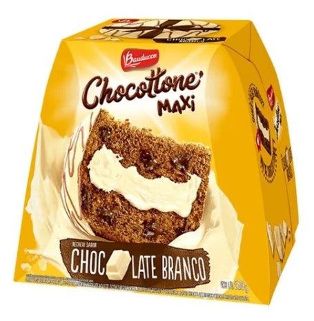 Bauducco Chocottone Maxi White Chocolate 500g MKPBR - Brazilian Brands Worldwide