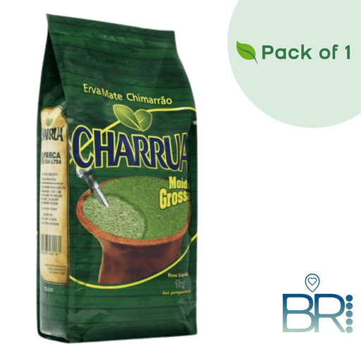 CHARRUA - Erva Mate - Coarse Grind - 1 kg MKPBR - Brazilian Brands Worldwide