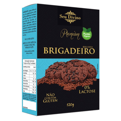 COOKIES - Seu Divino - Premium Brigadeiro Cookies - Gluten Free and Vegan - 120g MKPBR - Brazilian Brands Worldwide