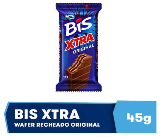 Chocolate ao Leite Bis Xtra 45g - Milk Chocolate Bis Xtra 45g - Lacta MKPBR - Brazilian Brands Worldwide
