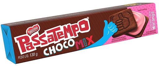 Chocomix Passatempo Strawberry cookie, 130g MKPBR - Brazilian Brands Worldwide