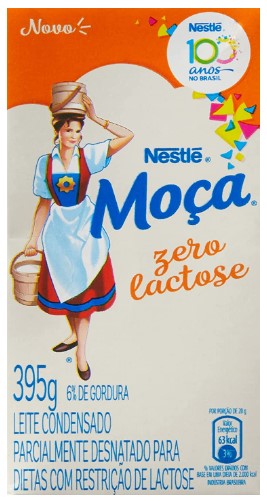 Condensed Milk MOÇA Zero Lactose 395g - Nestlé MKPBR - Brazilian Brands Worldwide