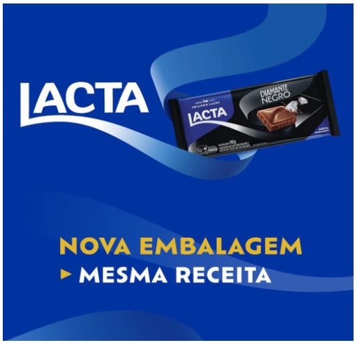 Diamante Negro Lacta - Milk Chocolate with Crunchy - 80g MKPBR - Brazilian Brands Worldwide