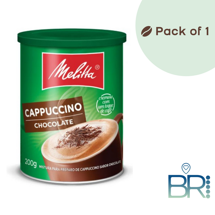 MELITTA - Capuccino Chocolate 200g - Brazilian Coffee MKPBR - Brazilian Brands Worldwide